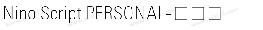 Nino Script PERSONAL字体转换